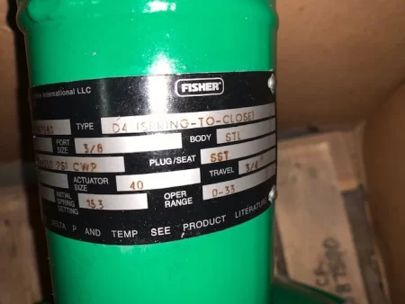 Fisher Controls Type D4 size 1″ Globe Valve, Rating 4250 PSI Unused