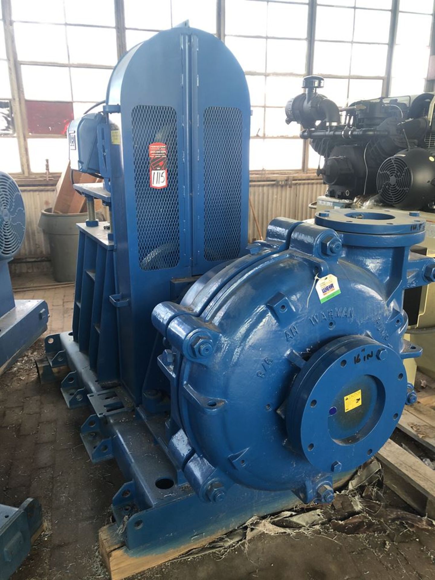 Warman 8×6 AH Horizontal Slurry Pump, Model 086EAHCCCPW8808, New Storeroom Spare