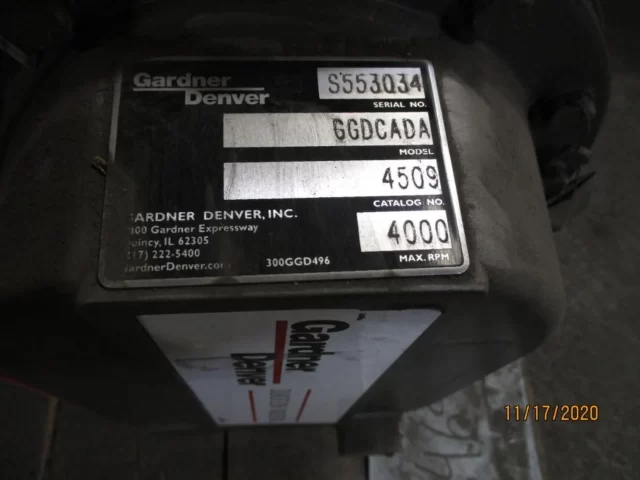 Gardner Denver 4509 Positive Displacement Blower GGDCADA, New Storeroom Spare
