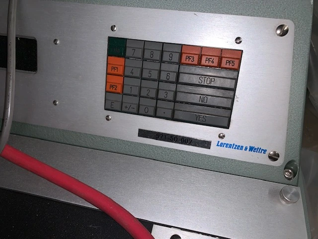 Lorentzen & Wettre tensile tester