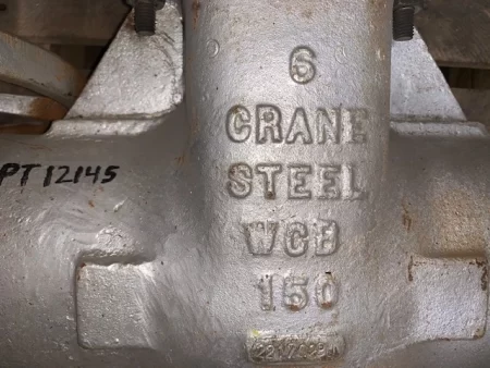 6″ 150# Crane Butt Weld WCB 47 1/2 XUF Gate Valve NEW
