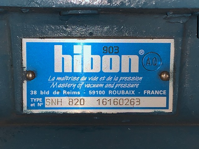 Hibon Blower Type SNH820, New Storeroom Spare