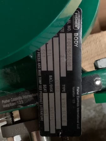 Fisher 3″ V150 V-Ball Control Valve, New Storeroom Spare