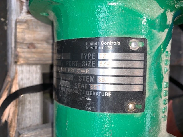 3/4″ 600 Fisher EZ Globe Steam Valve, New Storeroom Spare