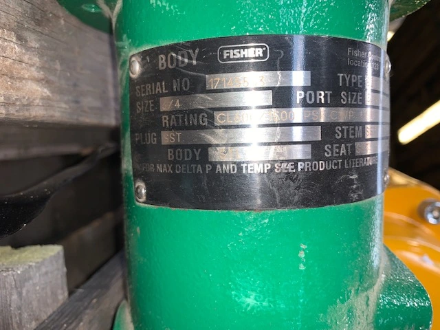 3/4″ 600 Fisher EZ Globe Steam Valve, New Storeroom Spare