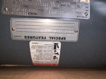 1hp 460v 1750rpm frame 143TC US Motors AC Motor, New Storeroom Spare
