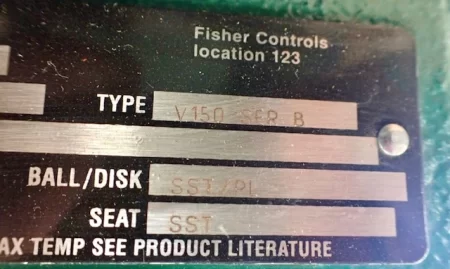Fisher 6 inch V150 Control Valve with Fieldvue DVC6000, New Storeroom Spare