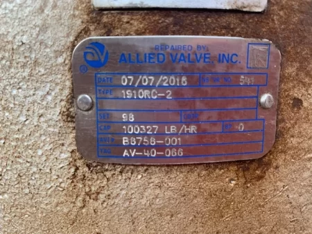 6″ Consolidated Safety Relief Valve