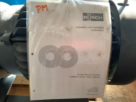 Busch Type NP 0250 A LL6 000B / 180 CFM Vacuum Pump, Unused