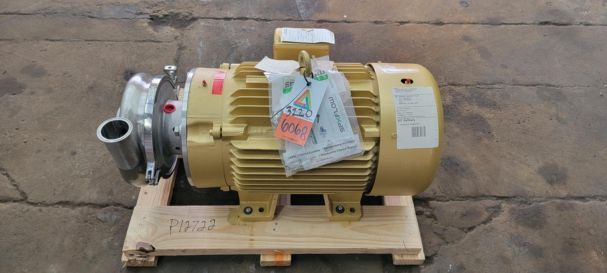SPX Flow Centrifugal Pump Model 2085-324JM-40hp Rebuilt Condition