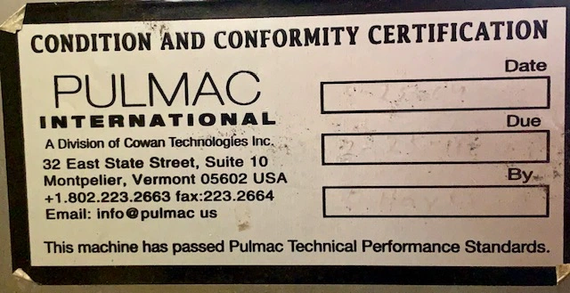 Pulmac ASF Automatic Sheet Former