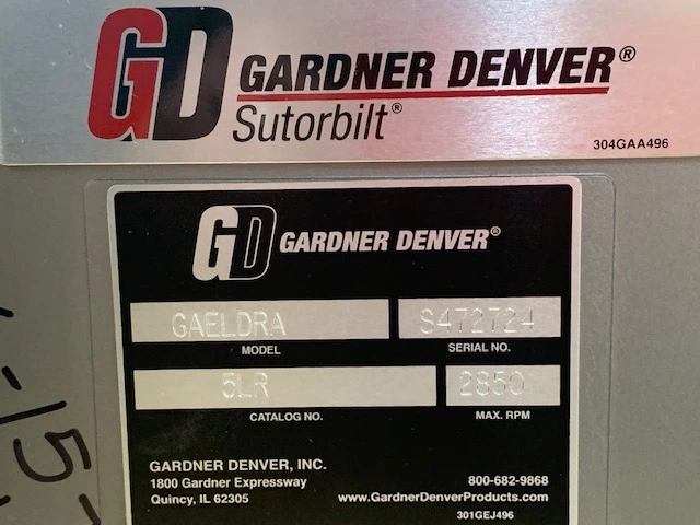 Gardner Denver Sutorbilt Blower GAELDRA 5LR Series, New Storeroom Spare