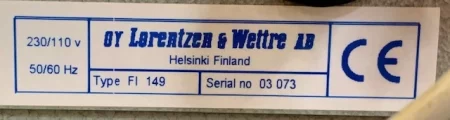 Lorentzen & Wettre Sample Trimmer