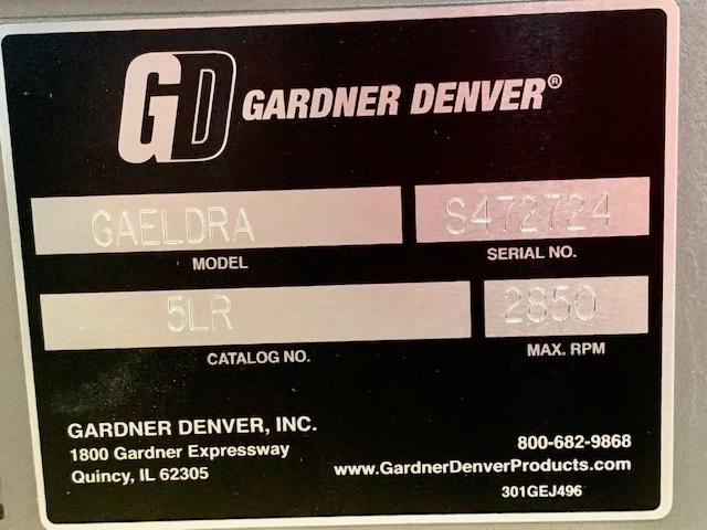 Gardner Denver Sutorbilt Blower GAELDRA 5LR Series, New Storeroom Spare