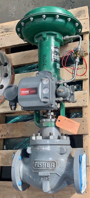 3″-150# Steam/Globe Fisher Control Valve type ET , Unused