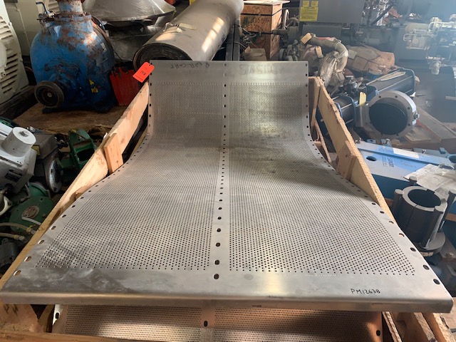 Perforated Plate for Johnson 24 Vibrating Screen , Stainless Steel New Storeroom Spare