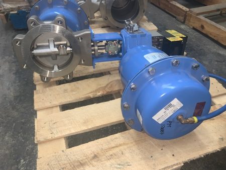 Jamesbury 6″ Butterfly Valve with Pneumatic Actuator and Positioner New Storeroom Spare