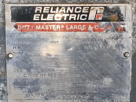 300 hp Reliance Electric AC Motor, 890 Rpm , 2300v