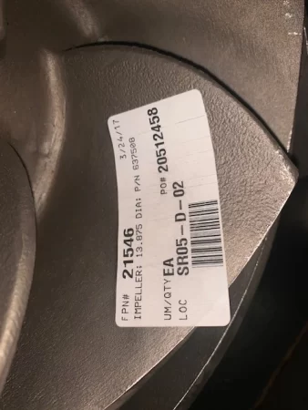Stainless Steel Impeller for Goulds 3196 8×10-15 pump New Storeroom Spare