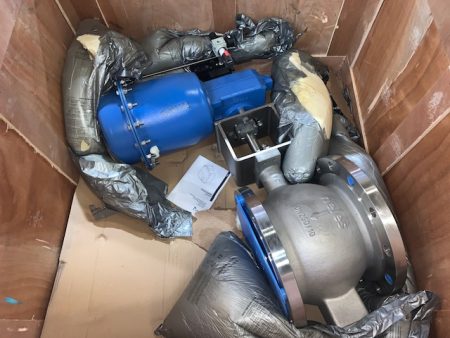 10″ Jamesbury V-Ball Valve Air Operated Stainless New Storeroom Spare