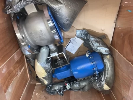 10″ Jamesbury V-Ball Valve Air Operated Stainless New Storeroom Spare