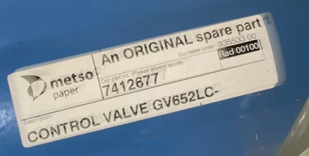 Metso Control Valve New Storeroom Spare