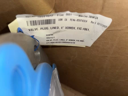 Xomox 4″ CF8M Lined Plug Valve New storeroom Spare