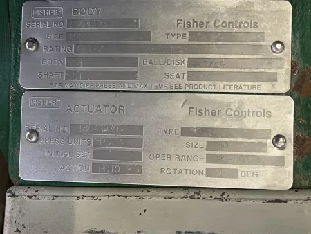 Fisher V-Ball Control Valve size 10″ Type V200