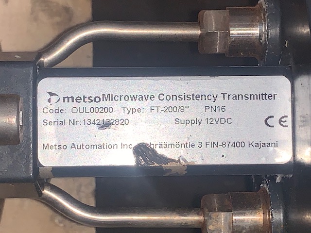 8″ Valmet Metso Microwave Consistency Transmitter
