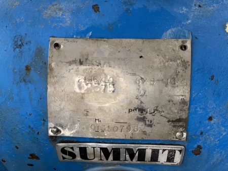 Summit pump model 2196 XLO size 6×8-13 Stainless