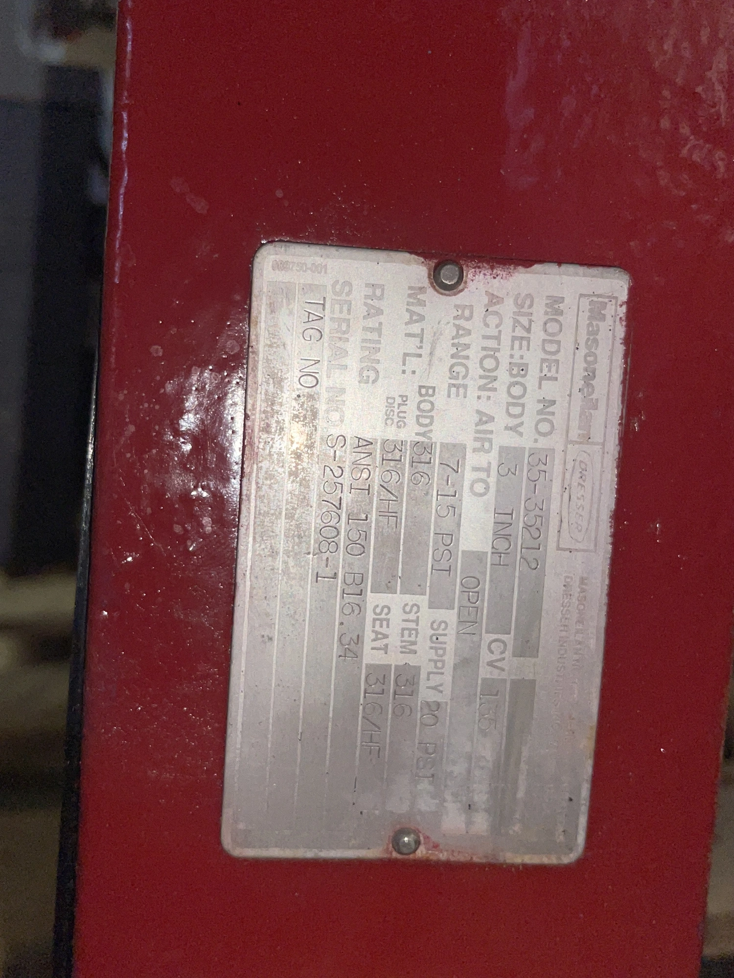Masoneilan Camflex II size 3″- 150 model 35-35212 Rotary Control Valve