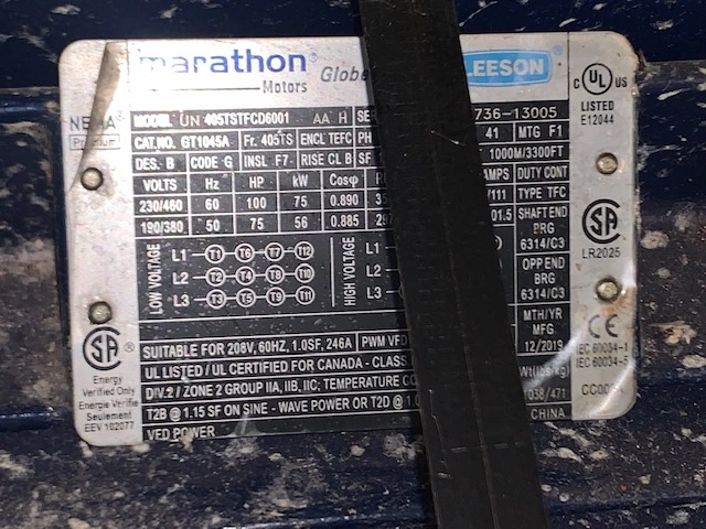 Ahlstrom / Sulzer model MCE12-3-V Medium Consistency Pump