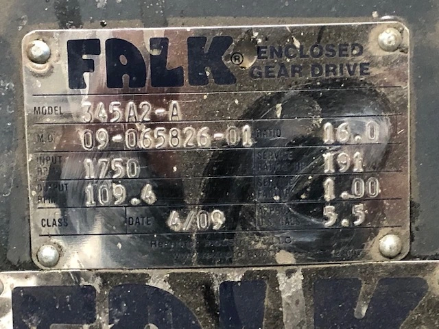 Falk 345A2-A Enclosed Gear Drive, New Storeroom Spare