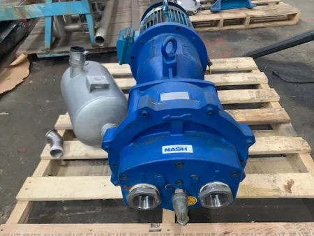 Nash 44SX025V9K000 Vacuum Pump with base and Motor