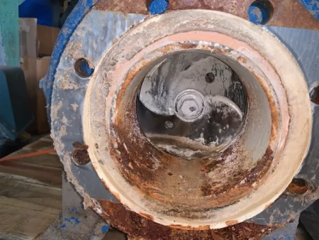 Goulds pump model 3175 size 4×6-14, material AI/316ss