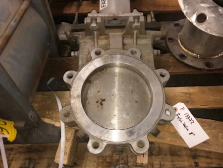 Fabri-Valve 8″ Knife Gate Valve Air Operated New Storeroom Spare