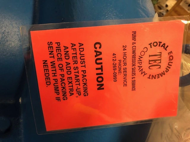 Total Equipment Company Split Case Pump, New Storeroom Spare