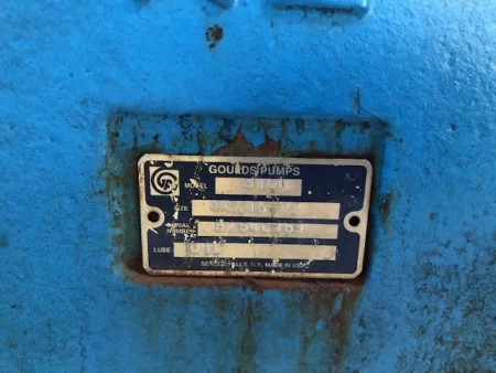 Goulds pump model 3180 size 14×16-22