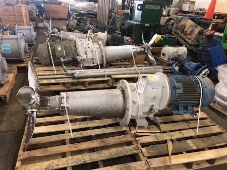 25 HP Sulzer SLF Stainless Steel Side Mount Agitator