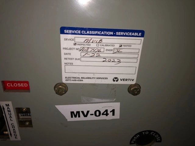 General Electric GE Power VAC Breaker, New Storeroom Spare