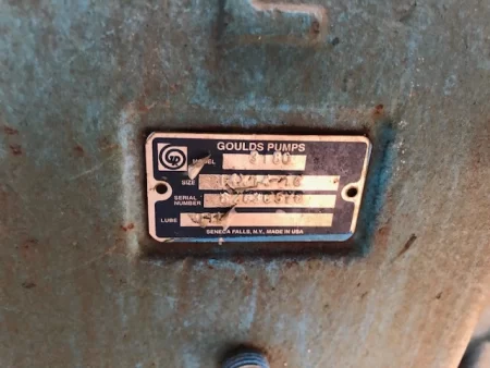 Goulds pump model 3180 size 14×14-16