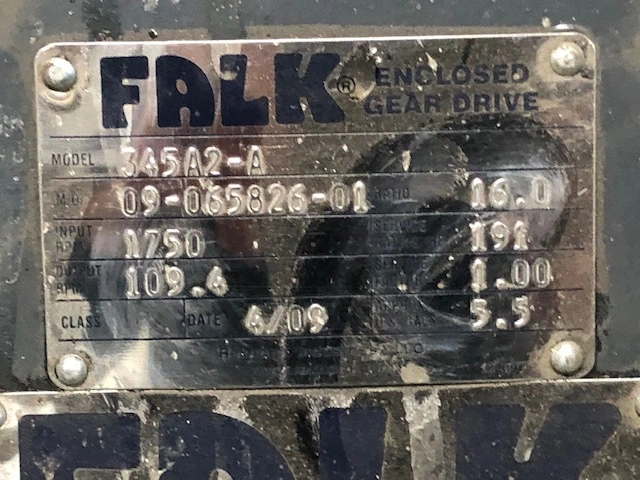 Falk 345A2-A Enclosed Gear Drive, New Storeroom Spare