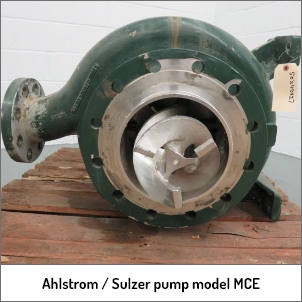 Ahlstrom Sulzer pump model MCE