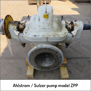 Ahlstrom Sulzer pump model ZPP 