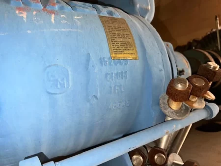 Nash SC3/5 Stainless Steel Liquid Ring Compressor with base and motor