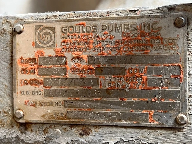 Goulds 3700 6×8-16B Stainless Steel Pump