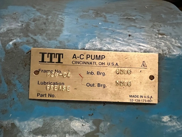 ITT A-C 8100 6x4x12L Split Case Pump