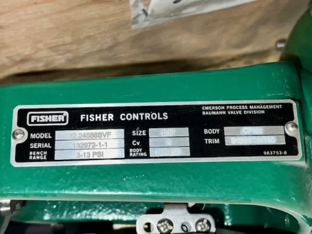 1/2″ Fisher Baumann Model 32.24588SVF Control Valve , New Storeroom Spare