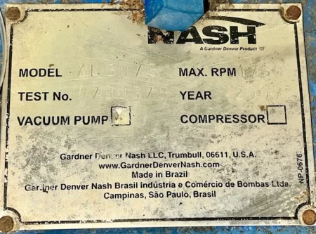 Nash XL60/5 Vacuum Pump