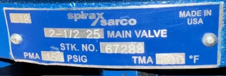 2.5″ Spirax Sarco Regulating Valve